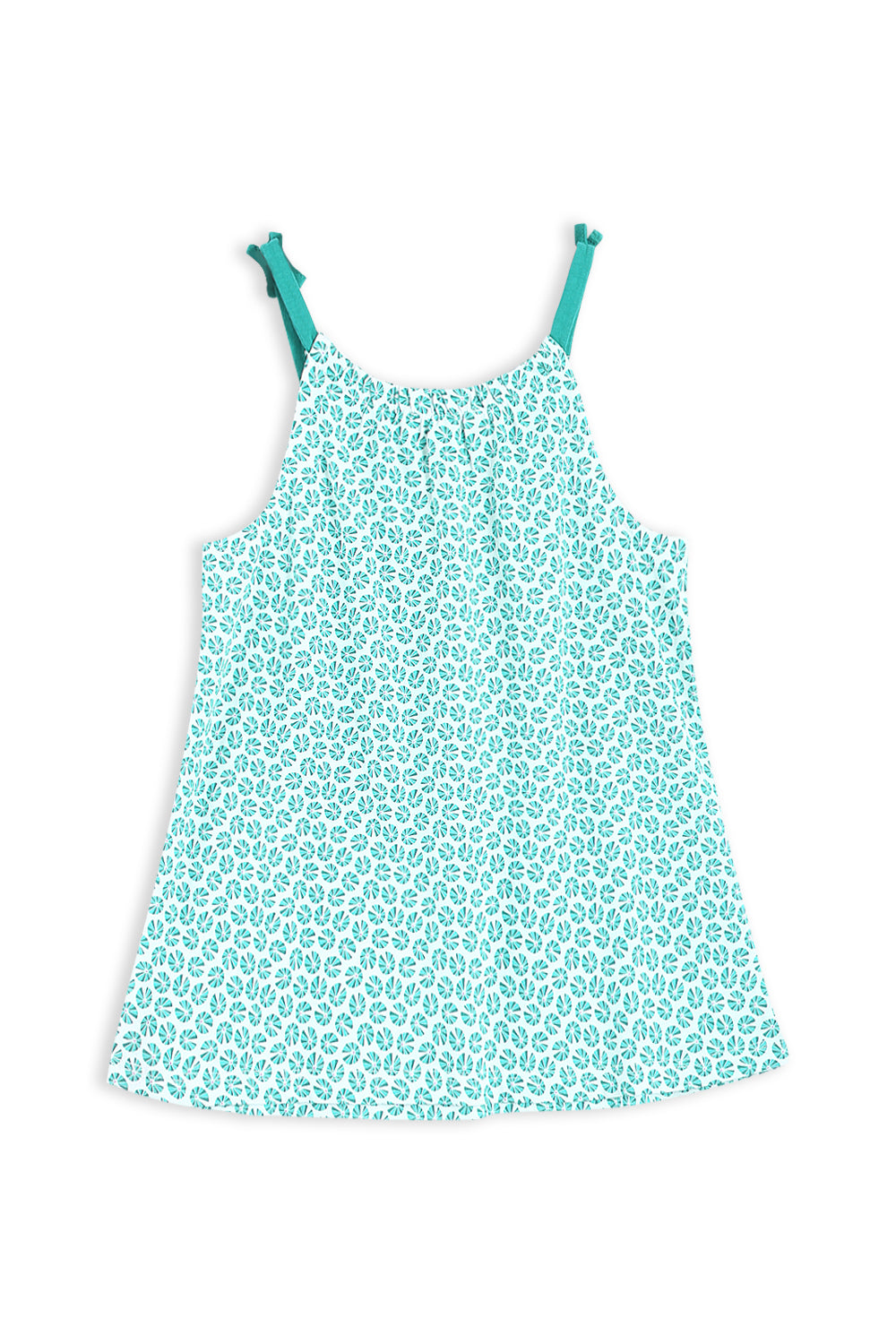 Girls Branded Graphic Tunic - Green