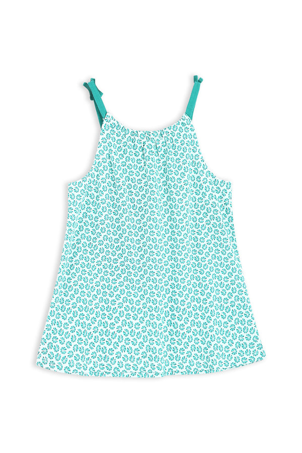 Girls Branded Graphic Tunic - Green