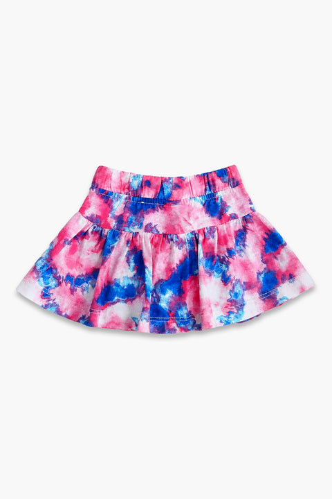 Girls Graphic Cotton Mini Skirt - Multi
