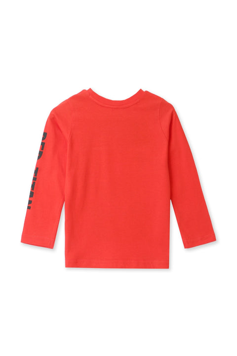 Boy Branded Graphic Tee F/S - Red