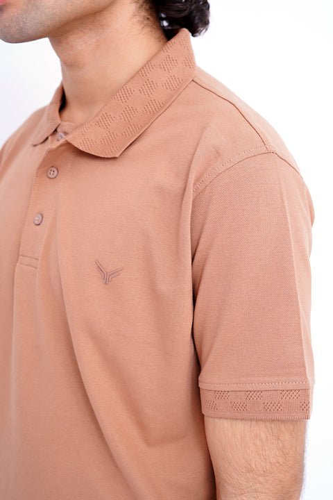 Jacquard Collar Polo