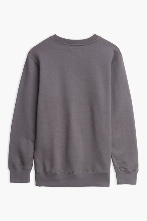 Men Branded Basic Sweatshirt - Grey