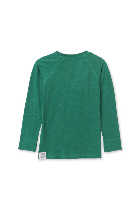 Boy Branded Basic Tee F/S - Green