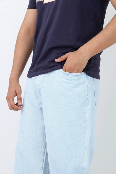 Man Vailent Straight Fit Denim Jeans - Ice Blue