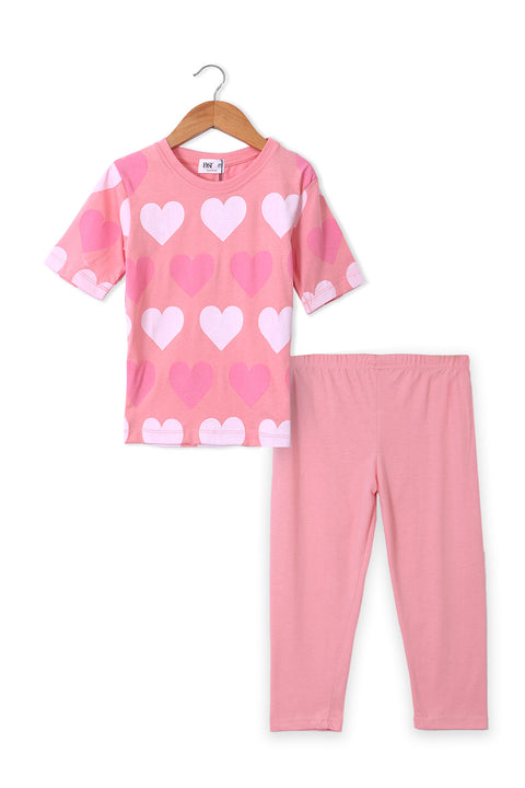 Girls Graphic Loungewear GNS06- Peachwhip