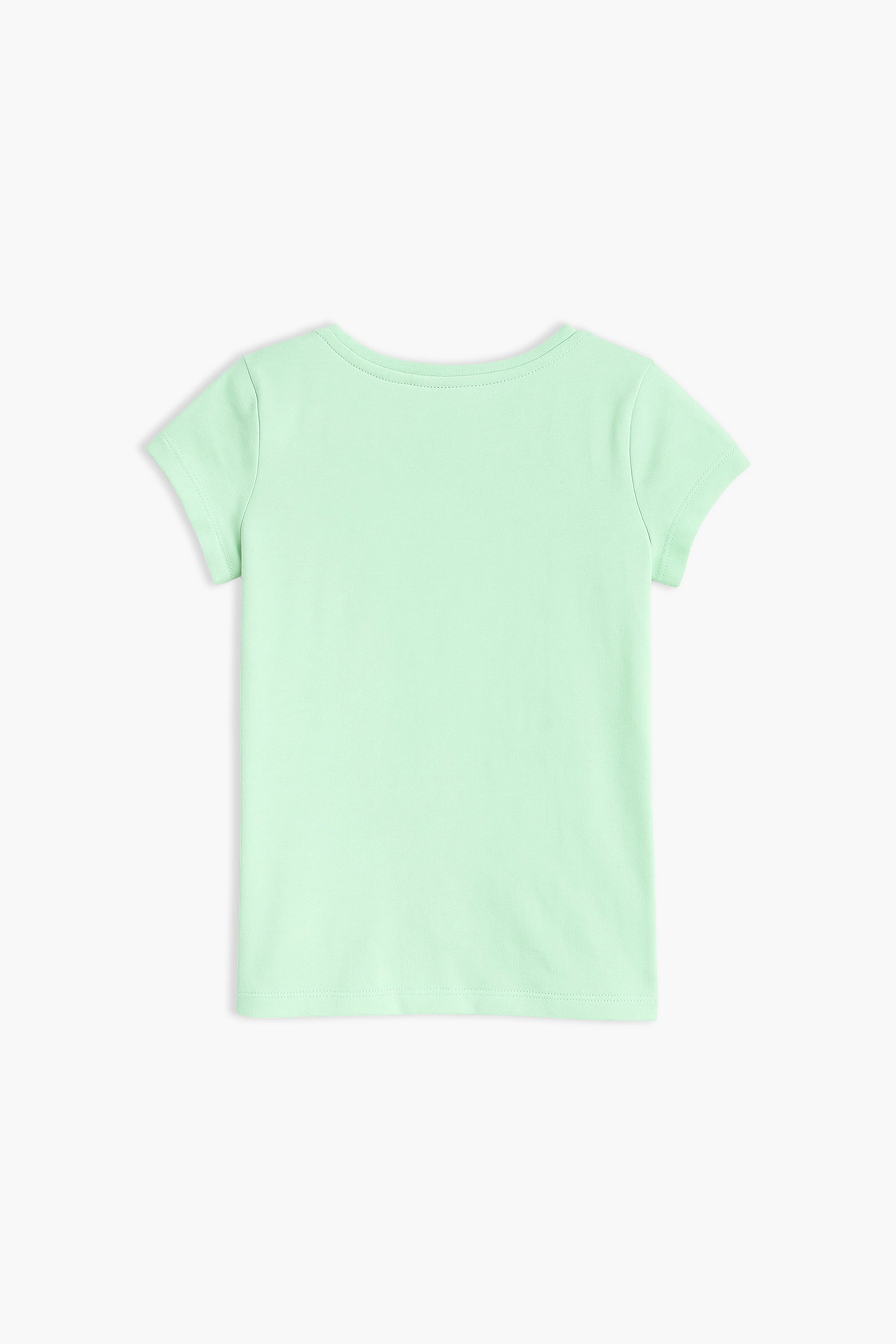 Girls Branded Graphic T-Shirt - L/Green