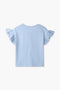 Girls Branded Graphic T-Shirt - Sky Blue