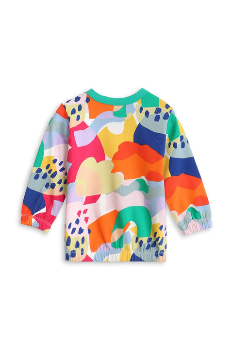 Girls Branded Graphic Sweatshirt - Multi