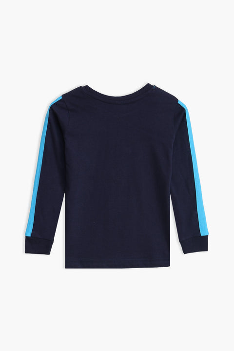 Boy Branded Graphic T-shirt F/S - Navy