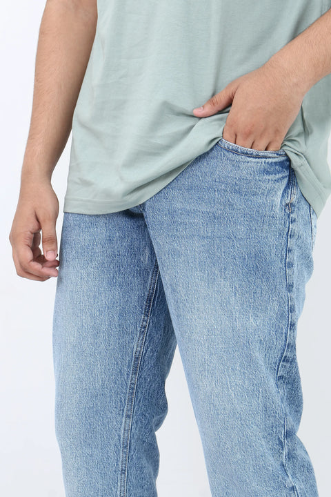 Man Petrol Denim Jeans - Blue