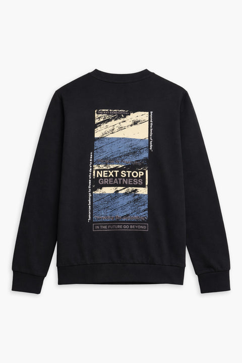 Boys Branded Graphic Sweatshirt - Black