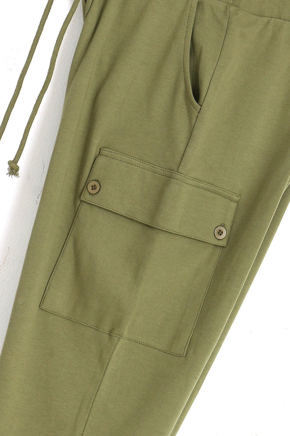 Women Branded Cargo Trouser - Green