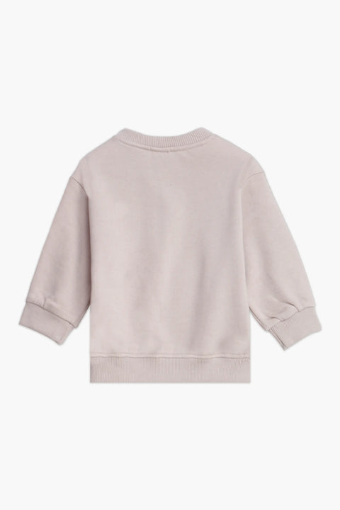 Boys Branded Basic Sweatshirt - Beige