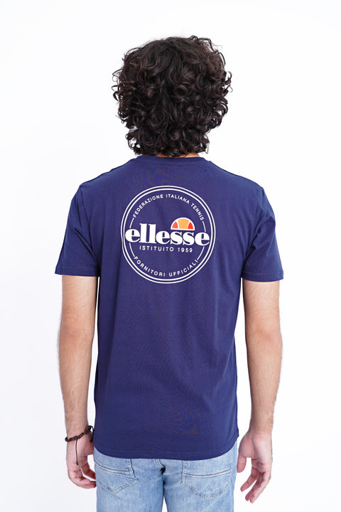 Men Branded Graphic Tees - Navy
