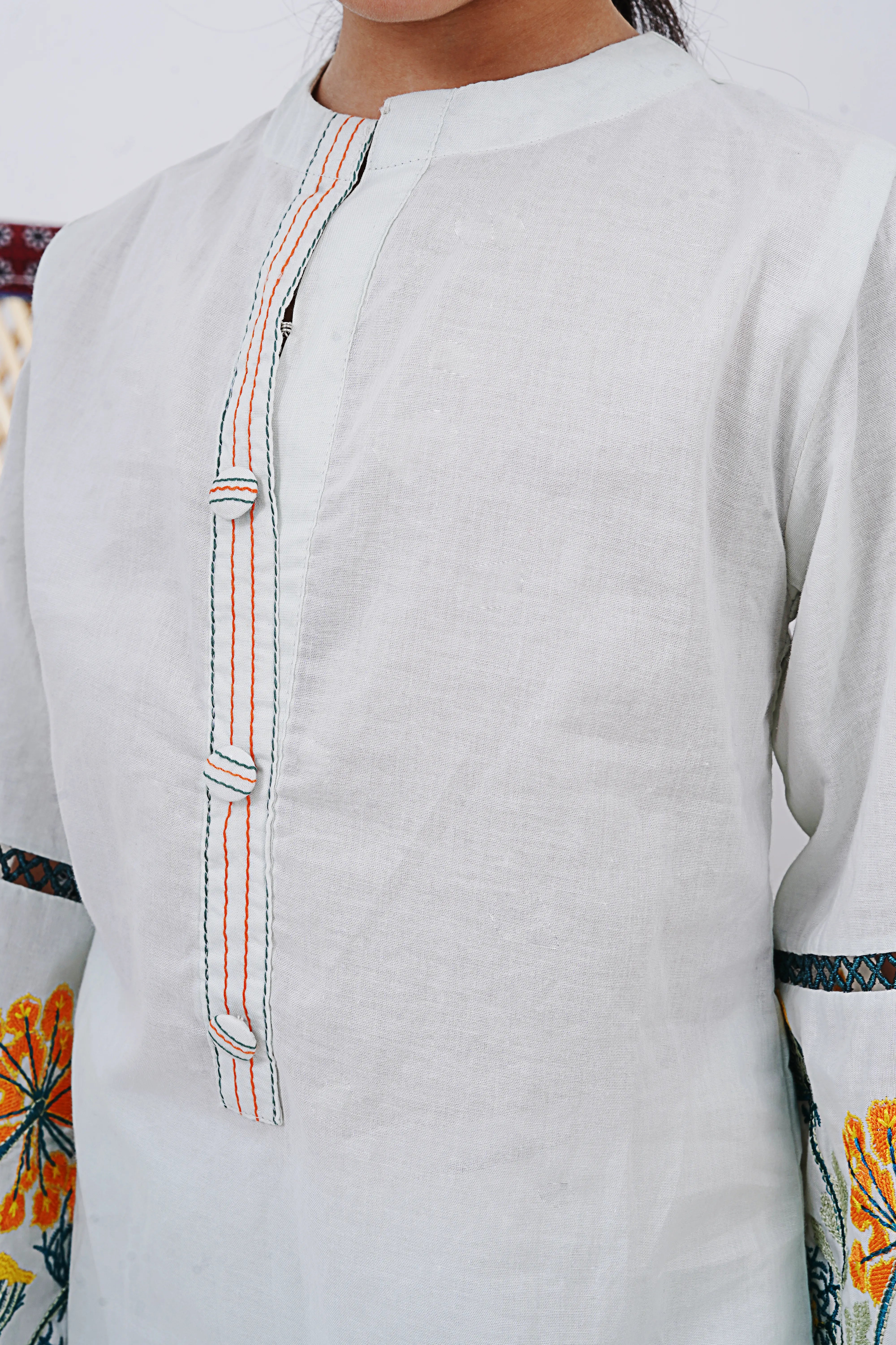 2 PIECE EMB LAWN SUIT