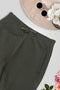 Women's Side Slit Cord Pant WCJ11  - Army Green