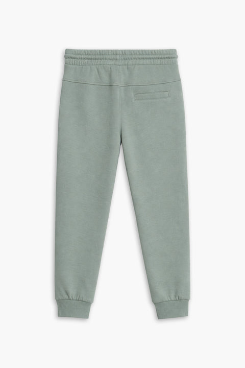 Boys Branded Pique Trouser - Green