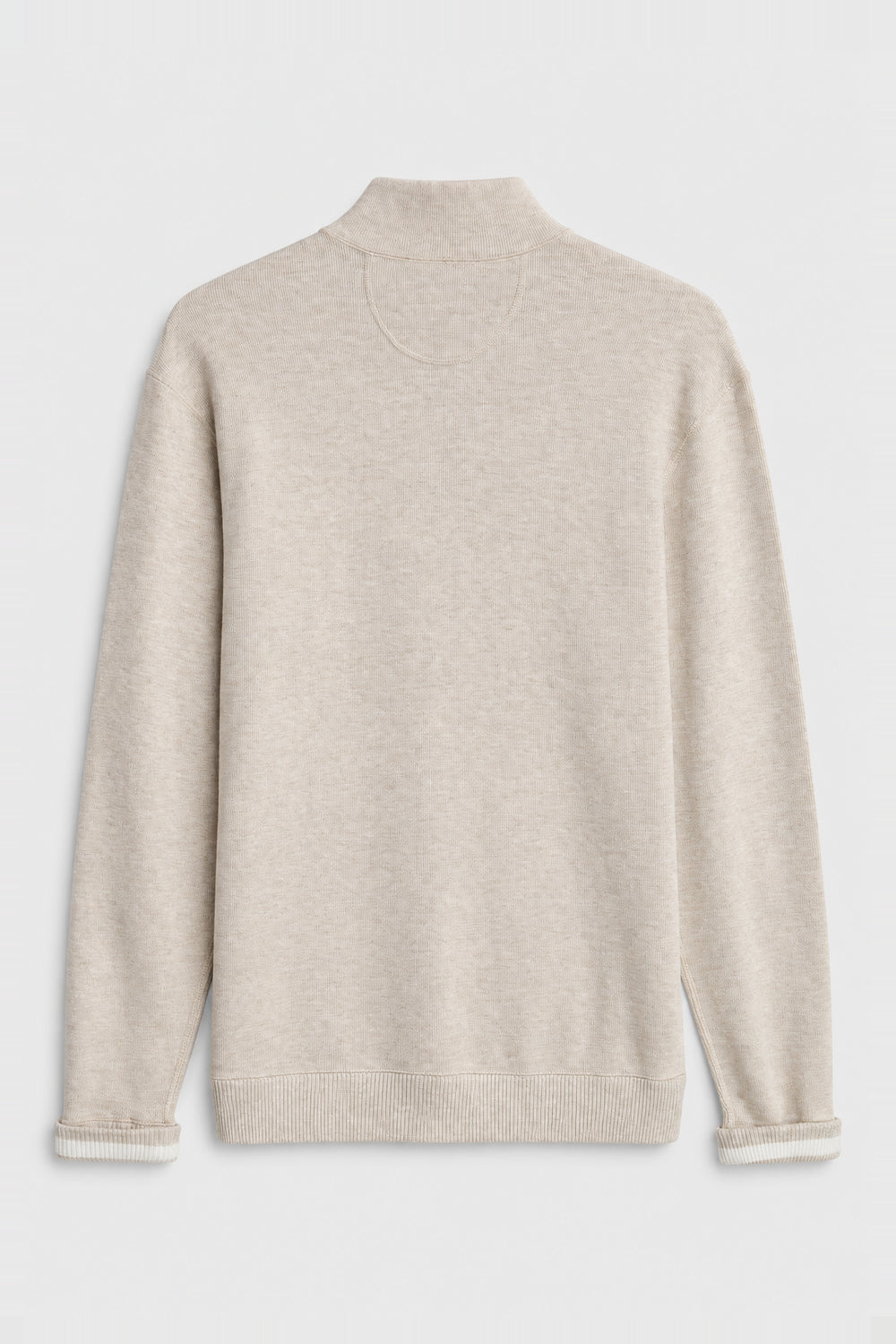 Men Branded Mockneck - Beige