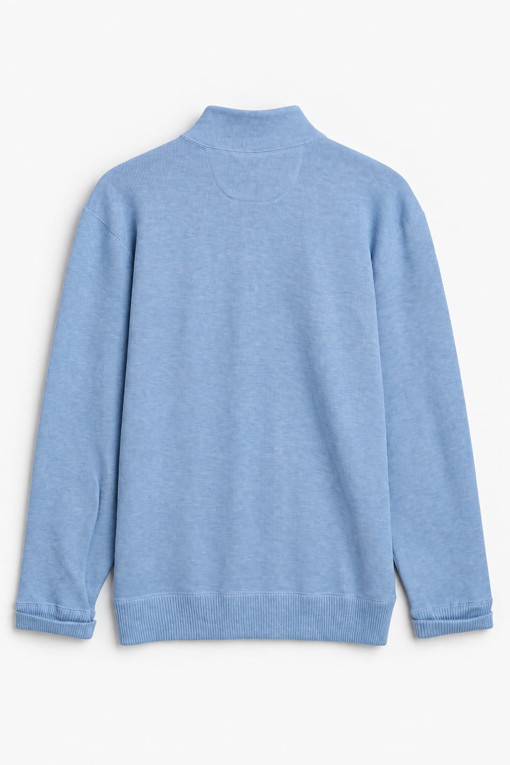 Men Branded Mockneck - LT/Blue