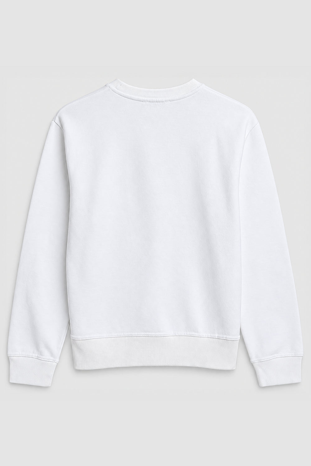 Women Branded Fleece Sweatshirt - White