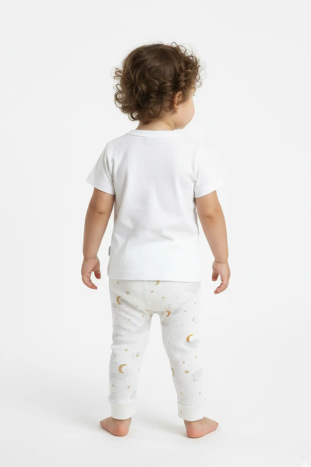 Girls Branded Trouser - White