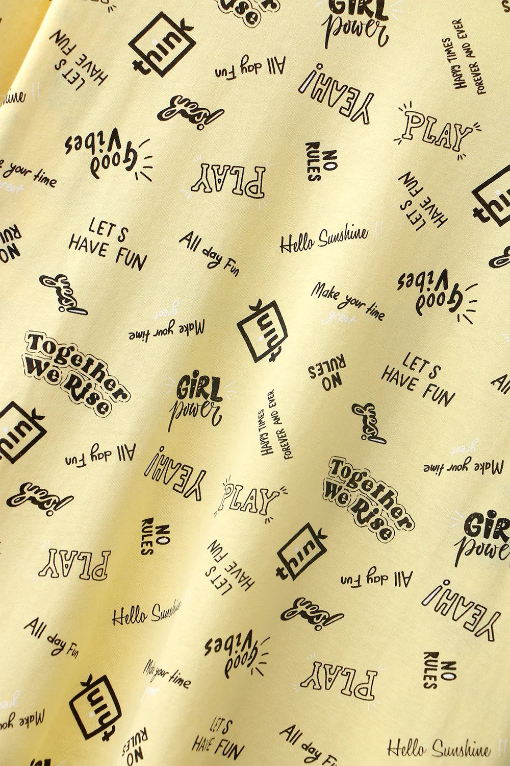 Women's Graphic T-Shirt (Brand -Max) - Yellow