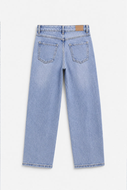Boy Branded Loose fit Denim Pant - L/Blue