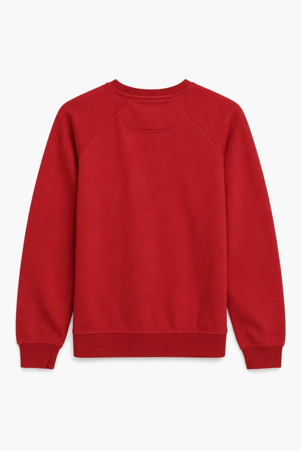 Men Branded Fleece Sweatshirt - Red