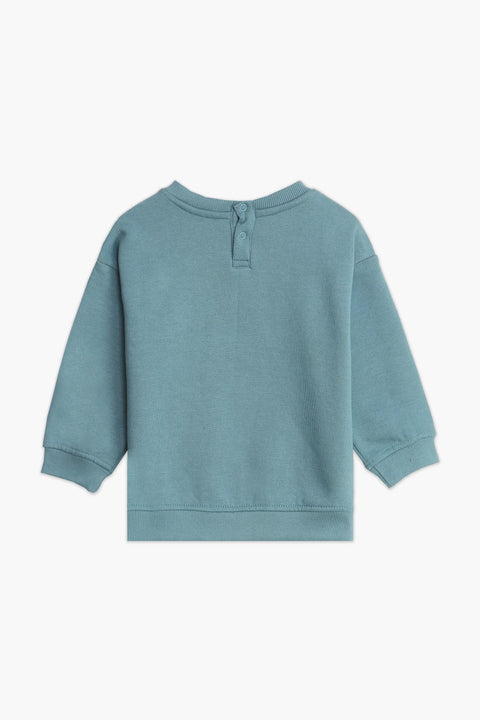 Boys Branded Graphic Sweatshirt - Sea Green