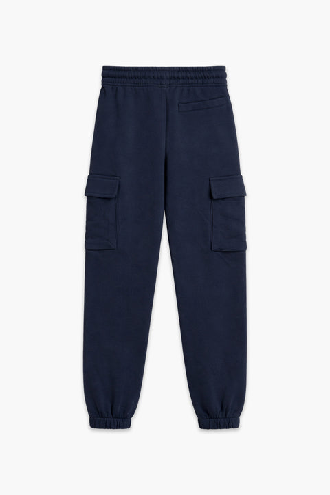 Boys Branded Cargo Fleece Trouser - Navy