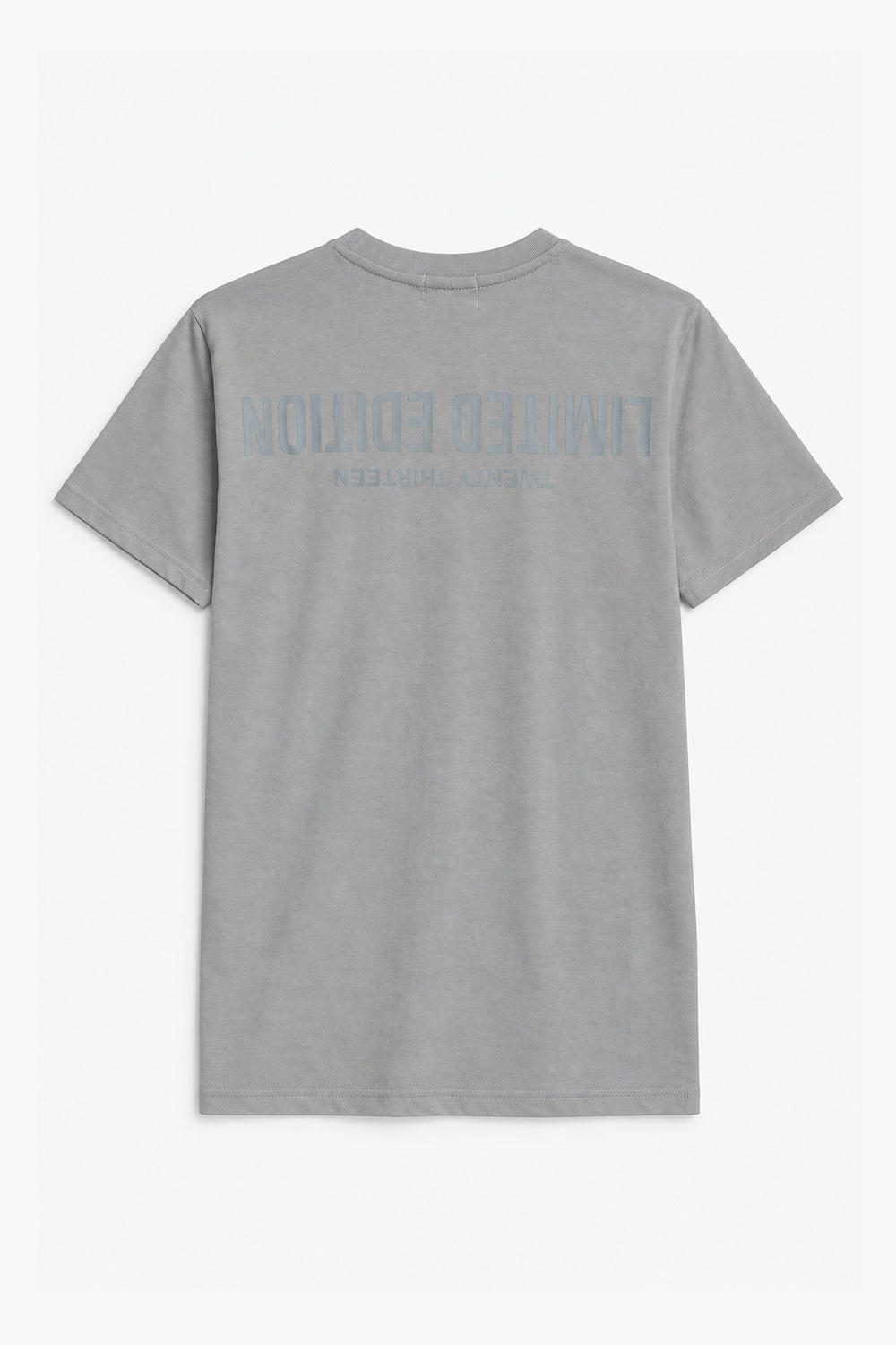 Men Branded Graphic T-Shirt - L/Grey