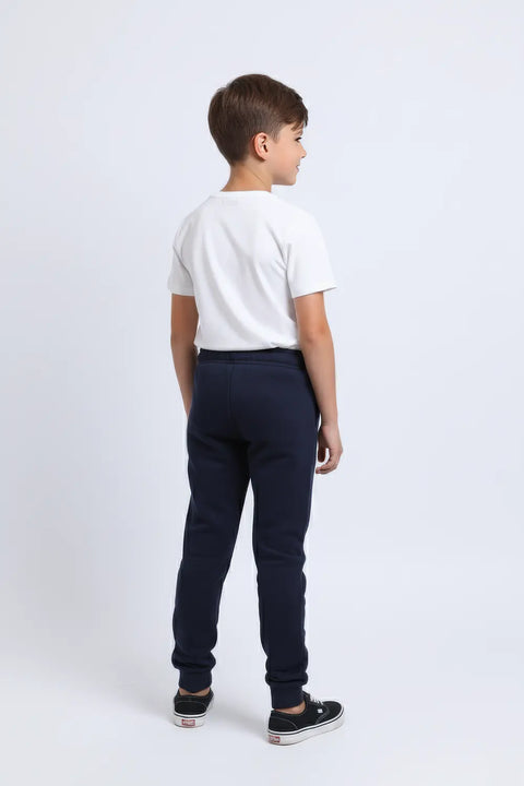 Boys Branded (zeeman) Fleece Trouser - navy