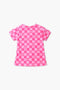 Girls Branded Graphic T-Shirt - Pink