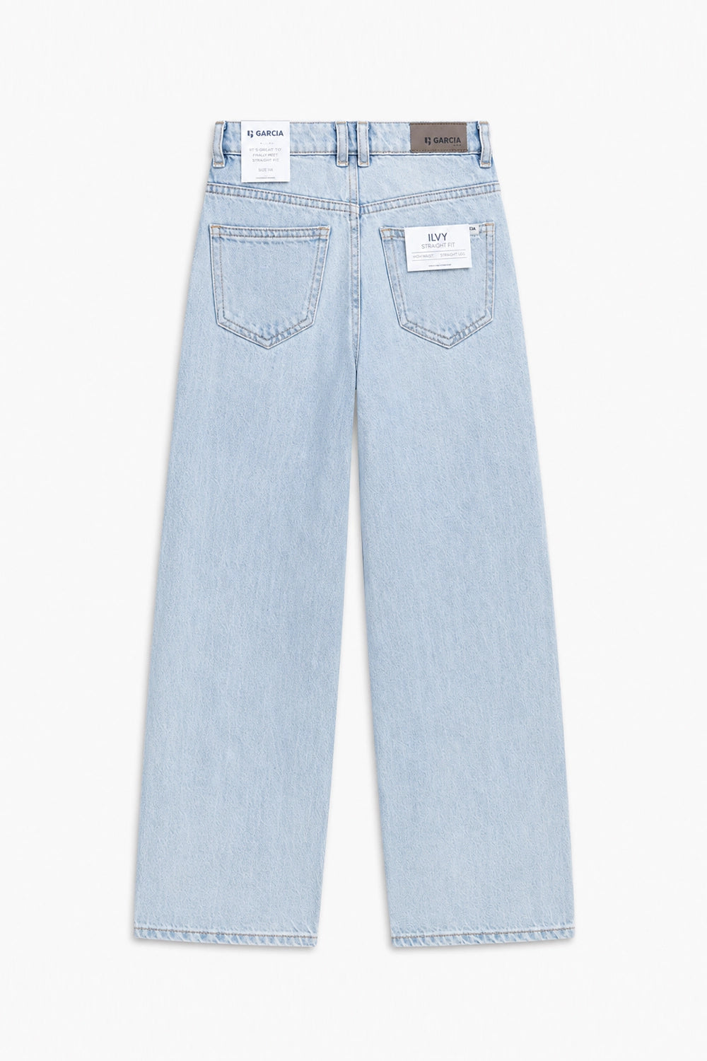 Boy Branded loose fit Denim Pant -ICE BLUE