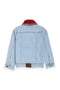 Girl Branded Denim Jacket - Sky Blue