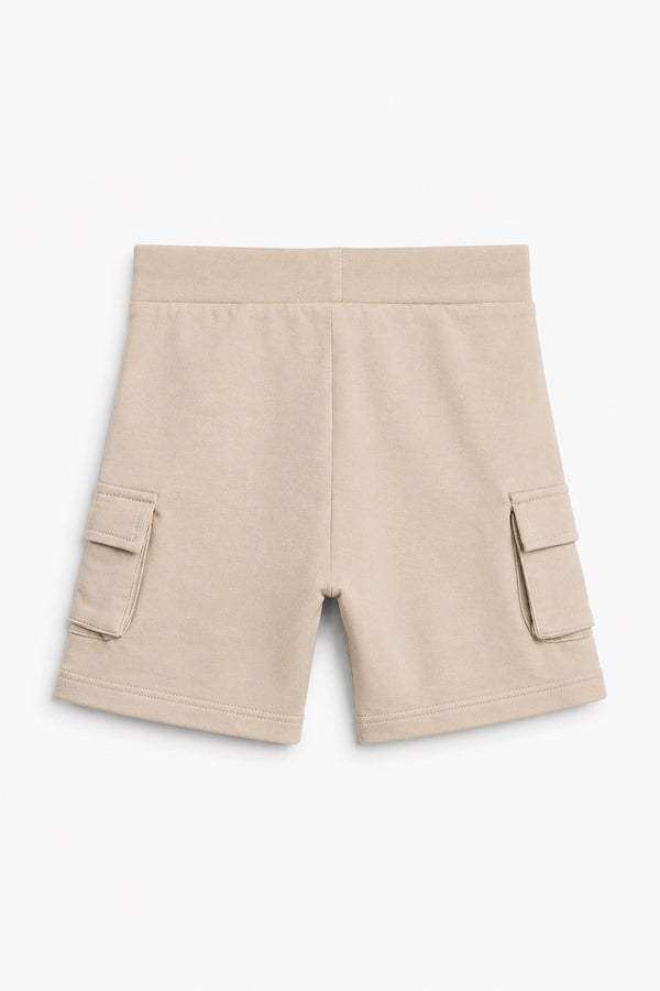 Boy Branded Cargo Short - beige