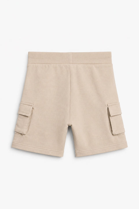 Boy Branded Cargo Short - beige