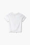 Girls Branded Graphic T-Shirt - White