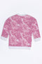 Girls Branded Tie and Dye Fleece Sweatshirt - Pink