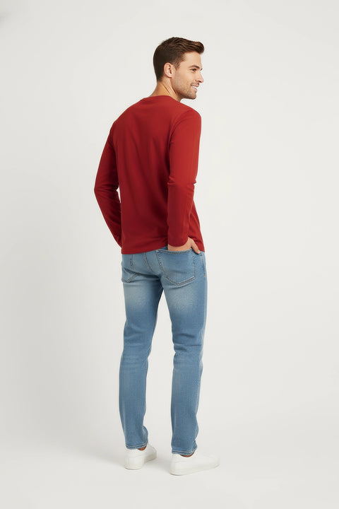 Men's Branded T-Shirt F/S - Rust