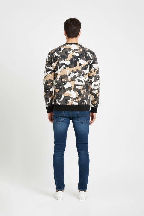 Men Branded Sweatshirt - Camouflage