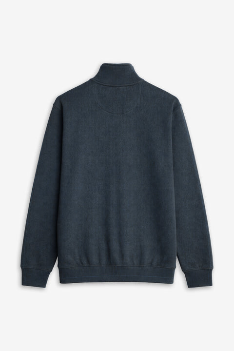 Men Branded Mock Neck - Charcoal