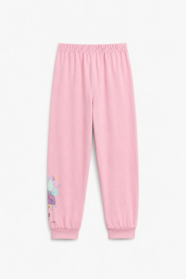 Girls Branded Trouser - Pink