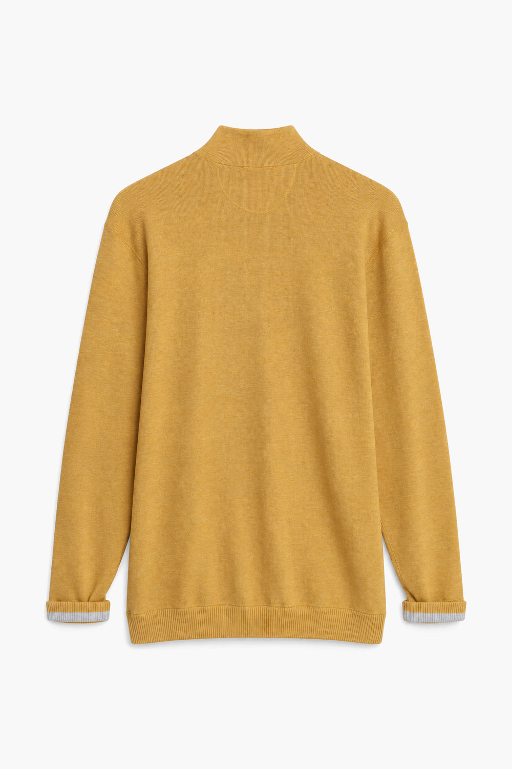 Men Branded Mockneck - Mustard