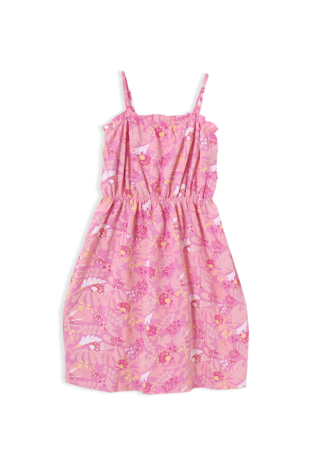 Girls Branded Graphic Romper - Pink
