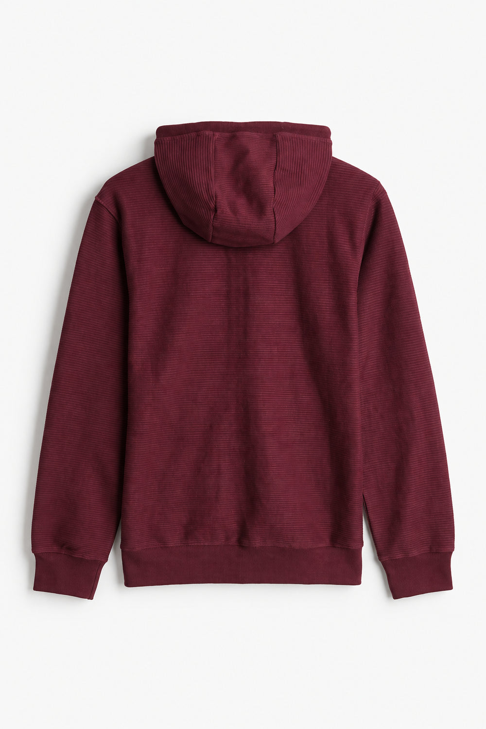Men Branded Hoodie Zipper - Burgundy