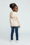 Girls Branded Pullover Hoodie - Peach