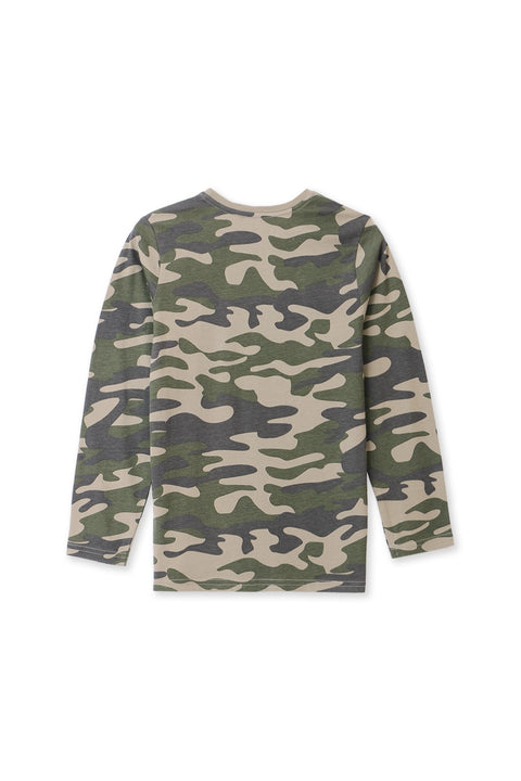 Boy Branded Tee F/S - Camouflage