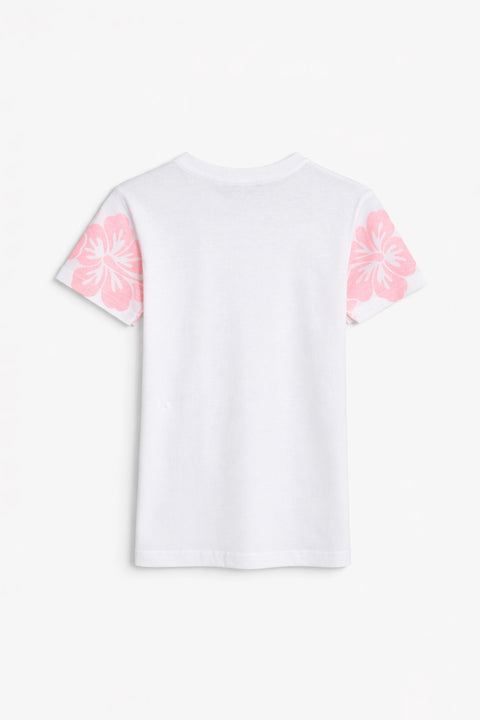 Girls Branded Graphic T-Shirt - White
