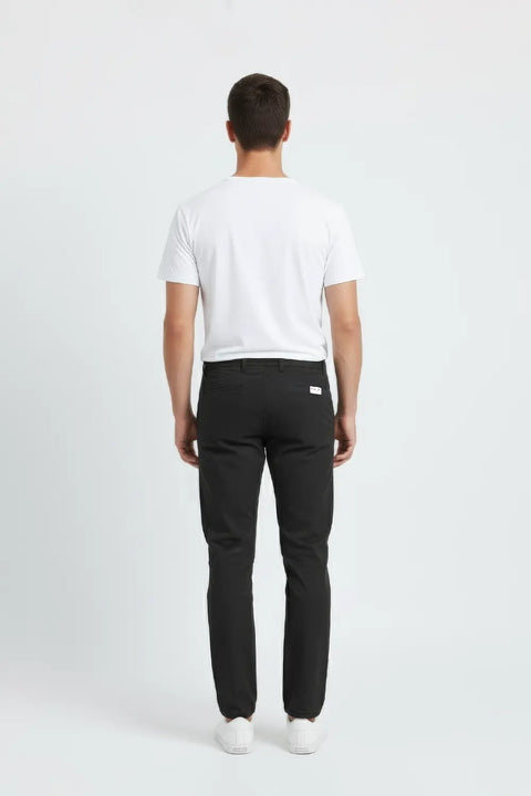 Men Branded Chino - Black